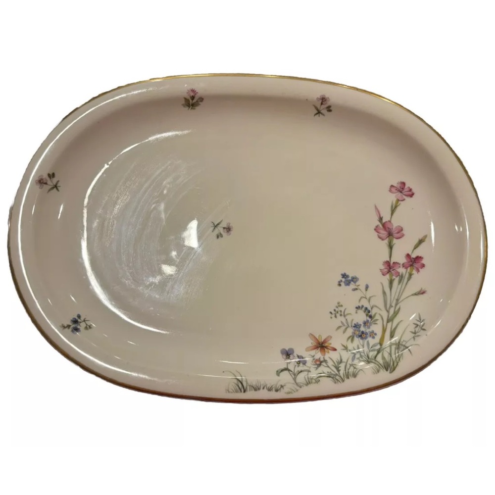 Franconia K&A KRAUTHEIM Selb Bavaria Meadow Flowers 14” Oval Platter